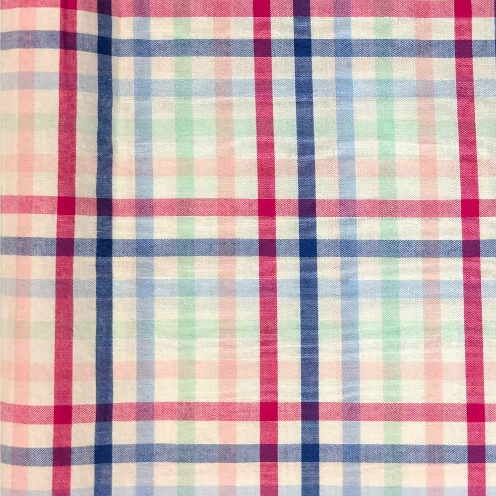 GAP Short Sleeve Button Front Shirt Boys XXL Plaid Poplin Classic Prep Coastal